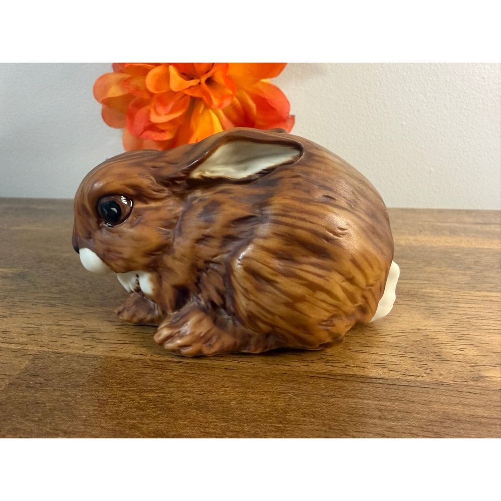 Kaiser W Germany Porcelain Rabbit Figurine Brown Bunny Figure Vintage Animal